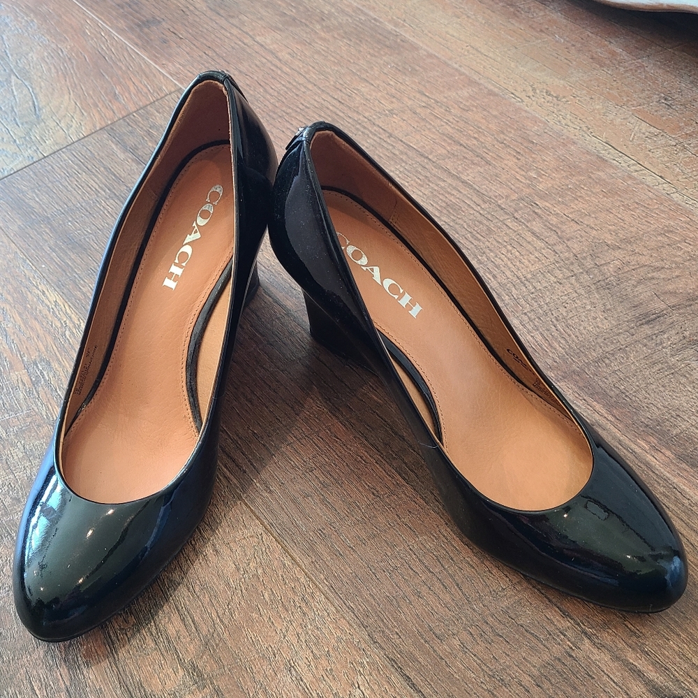 Coach Black Patent Leather Size 7